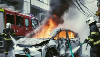 올 상반기만 42건, 전기차 화재 불안감 고조...국토부 공동주택 대응 메뉴얼 배포