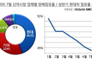 하락하는  현대차 점유율, 언제 멈출 것인가?