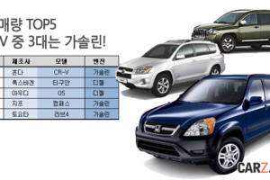 디젤차 비켜라…수입 SUV, 가솔린 전성시대