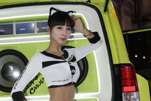 [부산오토살롱] 이기적인 S라인의 '레이싱모델 이유은'
