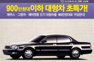 900만원이면 에쿠스, 그랜저, 체어맨 구입?