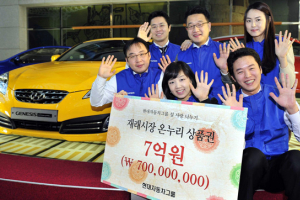 현대차그룹, 소외이웃에 ‘재래시장 상품권’ 전달