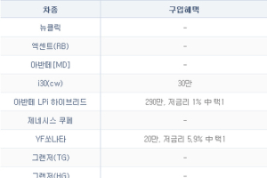 현대차, 2월 판매조건