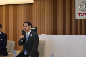 도요타, 아키오 사장 한국방문 기자회견 개최