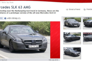 신형 벤츠 SLK 63 AMG 스파이샷 공개