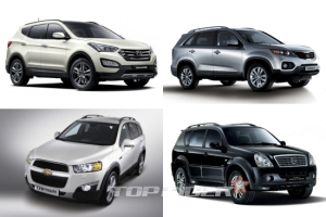 싼타페·쏘렌토R·캡티바·렉스턴, 국산 7인승 SUV 비교해보니…