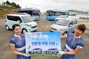 현대기아차, 여수 엑스포에 수소연료전지차·전기차 등 친환경 차량 지원