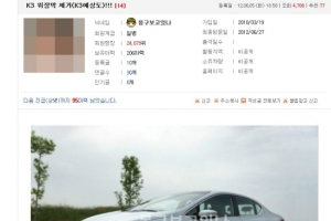 “기아차 K3 사진 공개?”…네티즌의 예상도일뿐