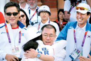 정몽구 회장, 양궁대표 선수단에 16억원 포상