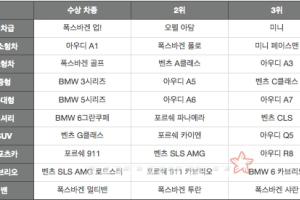 獨언론, '2013년 베스트카' 살펴보니…