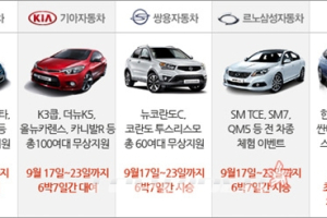 자동차 시장 추석맞이 이벤트 봇물...어떤 행사 있나