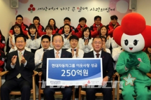 현대차그룹, 연말 이웃돕기 성금 250억원 전달