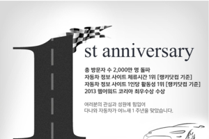 다나와 자동차, 1주년 기념 고객 감사 이벤트 진행
