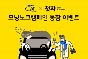 첫차, '출근 전 자동차에 모닝노크 하세요.'