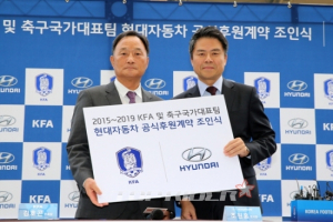 현대차, 한국 축구 국가 대표팀 공식 후원