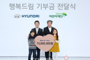 현대차, 초록우산 어린이재단에 성금 전달