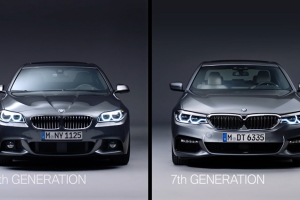 [영상] BMW, 신형 5시리즈와 구형 5시리즈 비교