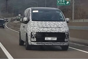 현대차 신형 스타렉스 전면부 공개, 역대급 디자인 예고