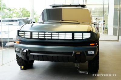 KGM 렉스턴 후속은 전기차 SUV, F100 실차 미리보기